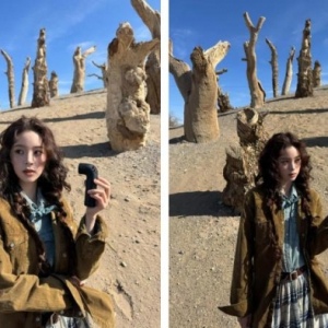 欧阳娜娜解构户外时尚新范式：一根小水管成为轻探险的清凉缪斯？