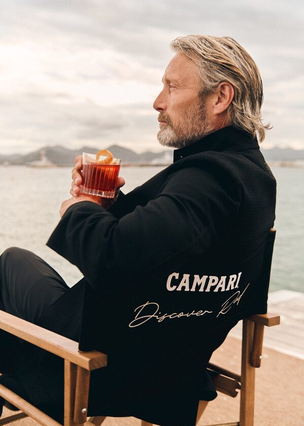 Mads Mikkelsen unveils his Negroni twist at Campari’s Hyde Beach event during the 78th Cannes Film Festival, May 17, 2025. Mads Mikkelsen unveils his Negroni twist at Campari’s Hyde Beach event during the 78th Cannes Film Festival, May 17, 2025.