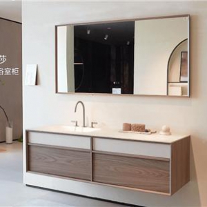 复古美学邂逅自然主义，高定浴室柜打造方寸艺境