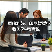 重磅利好，印尼暂缓征收0.5%电商税（图3）