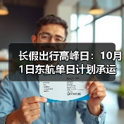 长假出行高峰日:10月1日东航单日计划承运旅客超46万(图2) 长假出行高峰日:10月1日东航单日计划承运旅客超46万(图2)