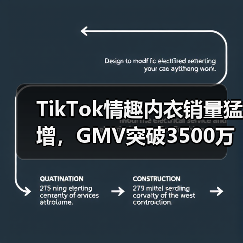 TikTok情趣内衣销量猛增，GMV突破3500万（图2）