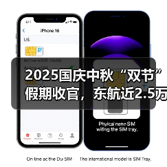 2025国庆中秋“双节”假期收官,东航近2.5万班航班承运超365万旅客(图3) 2025国庆中秋“双节”假期收官,东航近2.5万班航班承运超365万旅客(图3)