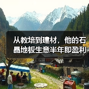 从教培到建材,他的石晶地板生意半年即盈利(图2) 从教培到建材,他的石晶地板生意半年即盈利(图2)