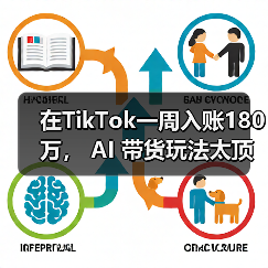 在TikTok一周入账180万, AI 带货玩法太顶了(图1) 在TikTok一周入账180万, AI 带货玩法太顶了(图1)