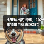 比亚迪出海提速,2026年销量目标再涨25%(图1) 比亚迪出海提速,2026年销量目标再涨25%(图1)