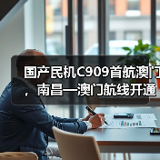 国产民机C909首航澳门，南昌—澳门航线开通助力赣澳互联互通（图1）
