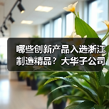哪些创新产品入选浙江制造精品？大华子公司的三款技术突破引领行业升级（图1）