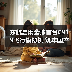东航启用全球首台C919飞行模拟机 筑牢国产大飞机安全基石