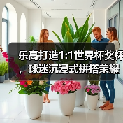 乐高打造1:1世界杯奖杯，球迷沉浸式拼搭荣耀