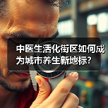 中医生活化街区如何成为城市养生新地标？