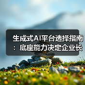 生成式AI平台选择指南:底座能力决定企业长期竞争力(图2) 生成式AI平台选择指南:底座能力决定企业长期竞争力(图2)