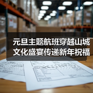 元旦主题航班穿越山城 文化盛宴传递新年祝福（图3）
