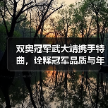 双奥冠军武大靖携手特曲，诠释冠军品质与年味共鸣（图3）