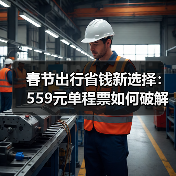 春节出行省钱新选择：559元单程票如何破解春运难题