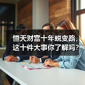 恒天财富十年蜕变路,这十件大事你了解吗?(图4) 恒天财富十年蜕变路,这十件大事你了解吗?(图4)