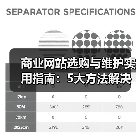商业网站选购与维护实用指南:5大方法解决常见问题(图1) 商业网站选购与维护实用指南:5大方法解决常见问题(图1)