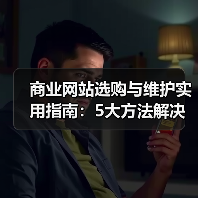商业网站选购与维护实用指南:5大方法解决常见问题(图3) 商业网站选购与维护实用指南:5大方法解决常见问题(图3)