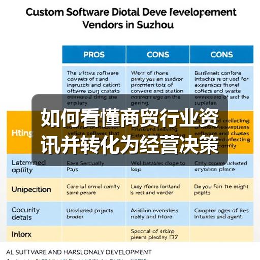 如何看懂商贸行业资讯并转化为经营决策