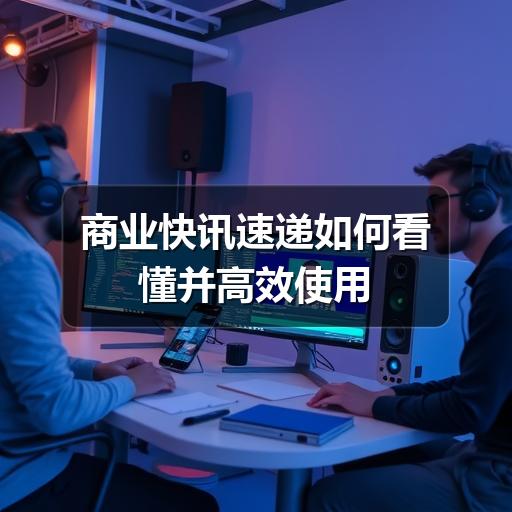 商业快讯速递如何看懂并高效使用