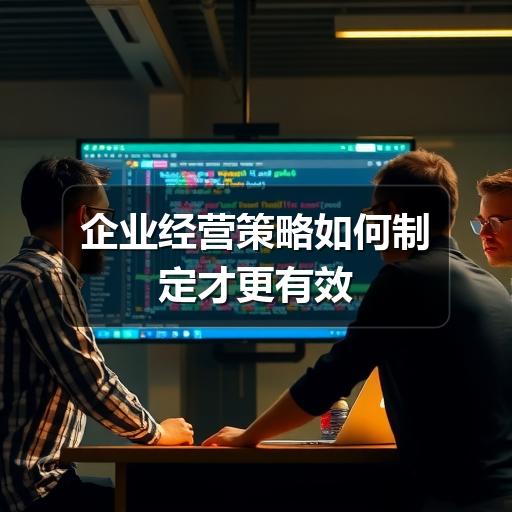 企业经营策略如何制定才更有效