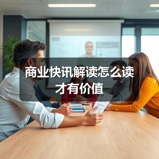 商业快讯解读怎么读才有价值